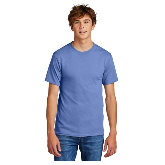 Port & Company Men's Core Blend Durable T-Shirt Carolina Blue Small