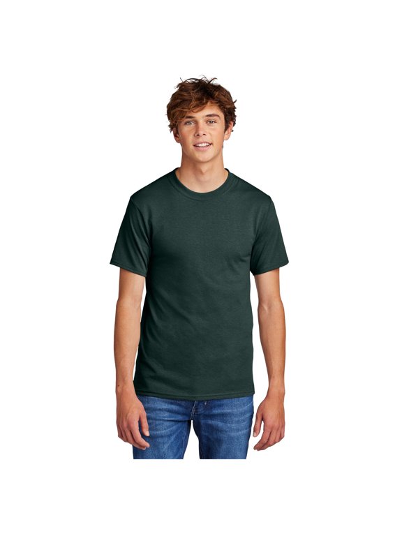 mpany Men's Core Blend Durable T-Shirt Dark Green Medium
