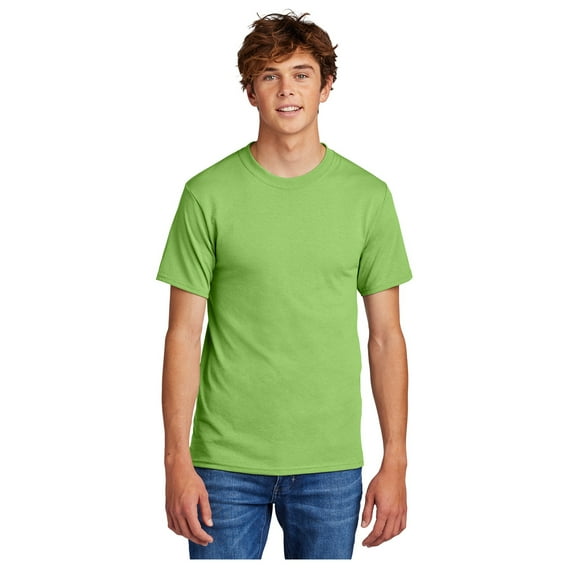 Port & Company Men's Core Blend Durable T-Shirt Lime Large