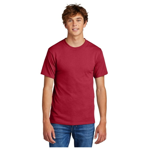 Port & Company Men's Core Blend Durable T-Shirt Red Large