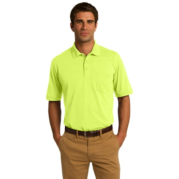 Port & Company Men's Core Blend Jersey Knit Pocket Polo. KP55P
