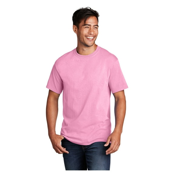 Port & Company Men's Core Cotton Classic Comfort and Relabeling Casual T-Shirts Candy Pink 6X-Large