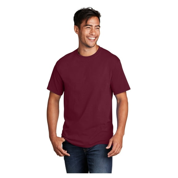 Port & Company Men's Core Cotton Classic Comfort and Relabeling Casual T-Shirts Cardinal 2X-Large