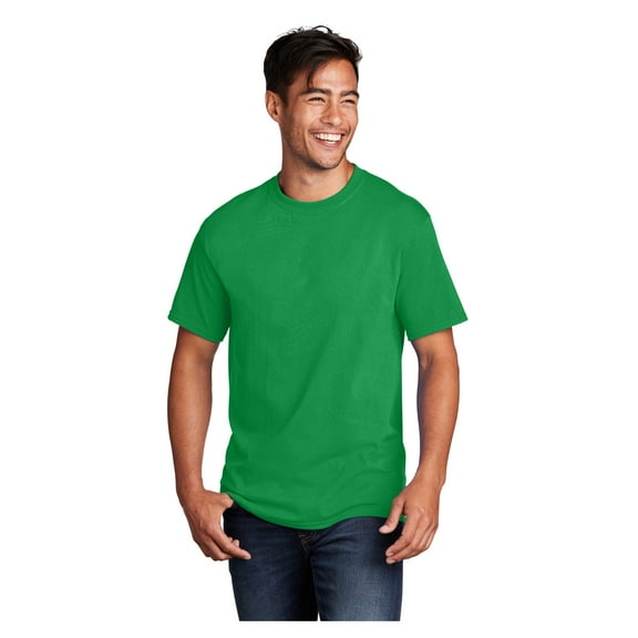 Port & Company Men's Core Cotton Classic Comfort and Relabeling Casual T-Shirts Clover Green 5X-Large