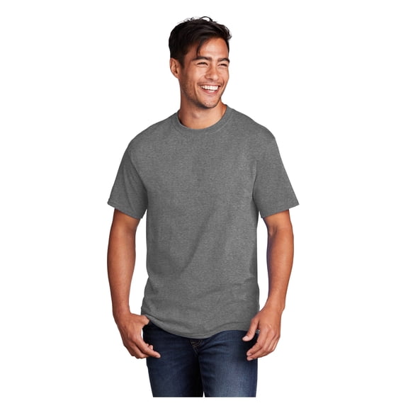 Port & Company Men's Core Cotton Classic Comfort and Relabeling Casual T-Shirts Graphite Heather Small