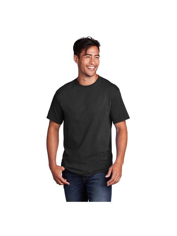 mpany Men's Core Cotton Classic Comfort and Relabeling Casual T-Shirts Jet Black Medium