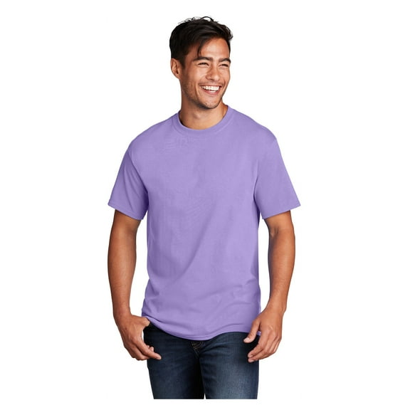 Port & Company Men's Core Cotton Classic Comfort and Relabeling Casual T-Shirts Lavender 3X-Large