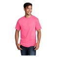 thumbnail image 1 of Port & Company Men's Core Cotton Classic Comfort and Relabeling Casual T-Shirts Neon Pink 5X-Large, 1 of 5
