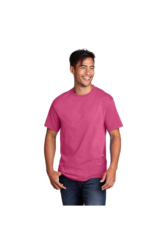 Men's Core Cotton Classic Comfort and Relabeling Casual T-Shirts Sangria Medium