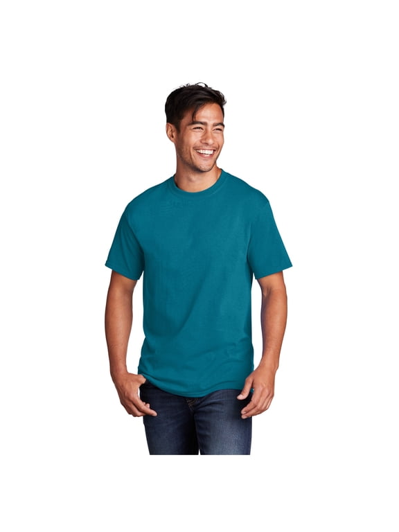 mpany Men's Core Cotton Classic Comfort and Relabeling Casual T-Shirts Teal Small