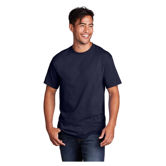 Port & Company Men's Core Cotton Classic Comfort and Relabeling Casual T-Shirts True Navy 3X-Large