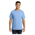 thumbnail image 1 of Port & Company Men's Essential Cotton T-Shirt with Pocket Light Blue Small, 1 of 6