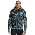 thumbnail image 1 of Port & Company Men's Essential Tie Dye Pullover Hooded Sweatshirt 4XL Black, 1 of 2