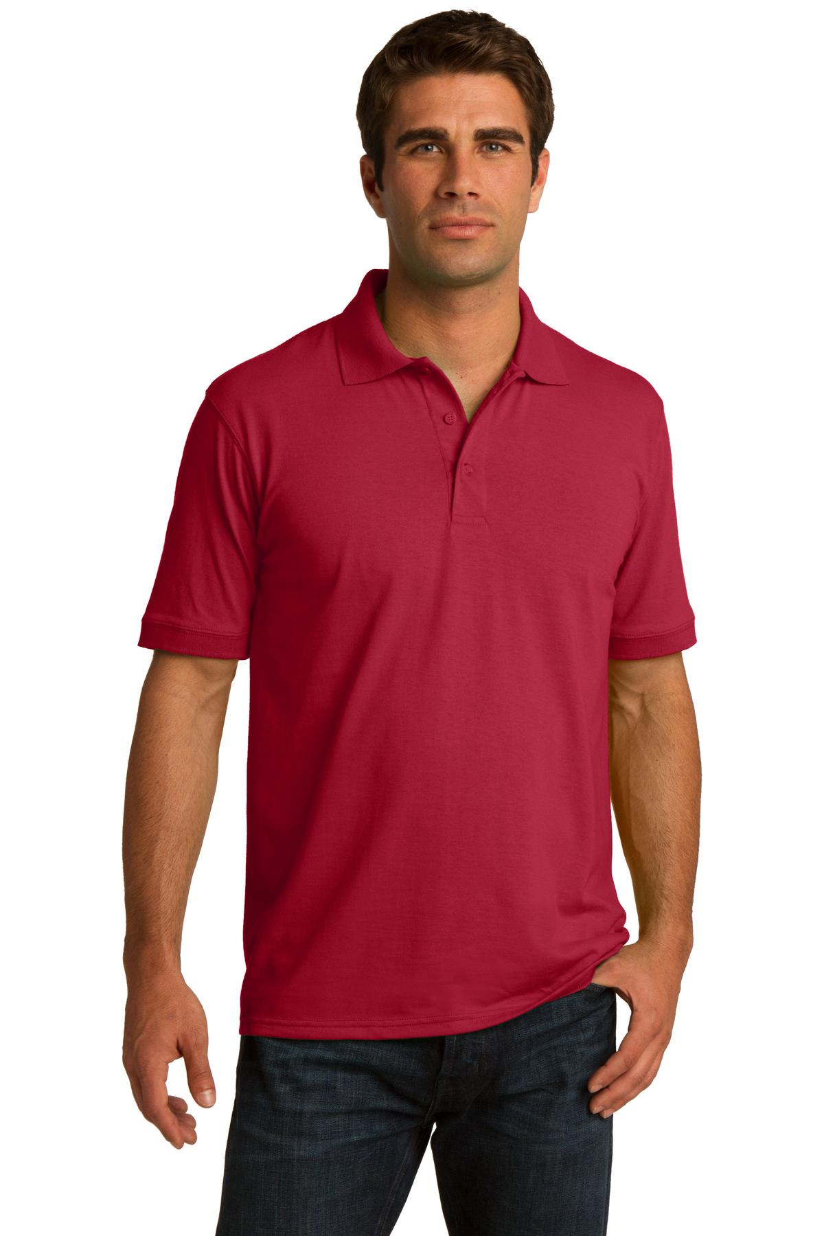 Port & Company Men's KP55T Golf Shirt Tall 5.5-Ounce Jersey Knit Polo - image 1 of 3