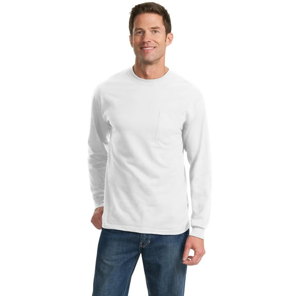 Port & Company Men’s Long Sleeve Essential Tee PC61LS, T-Shirts