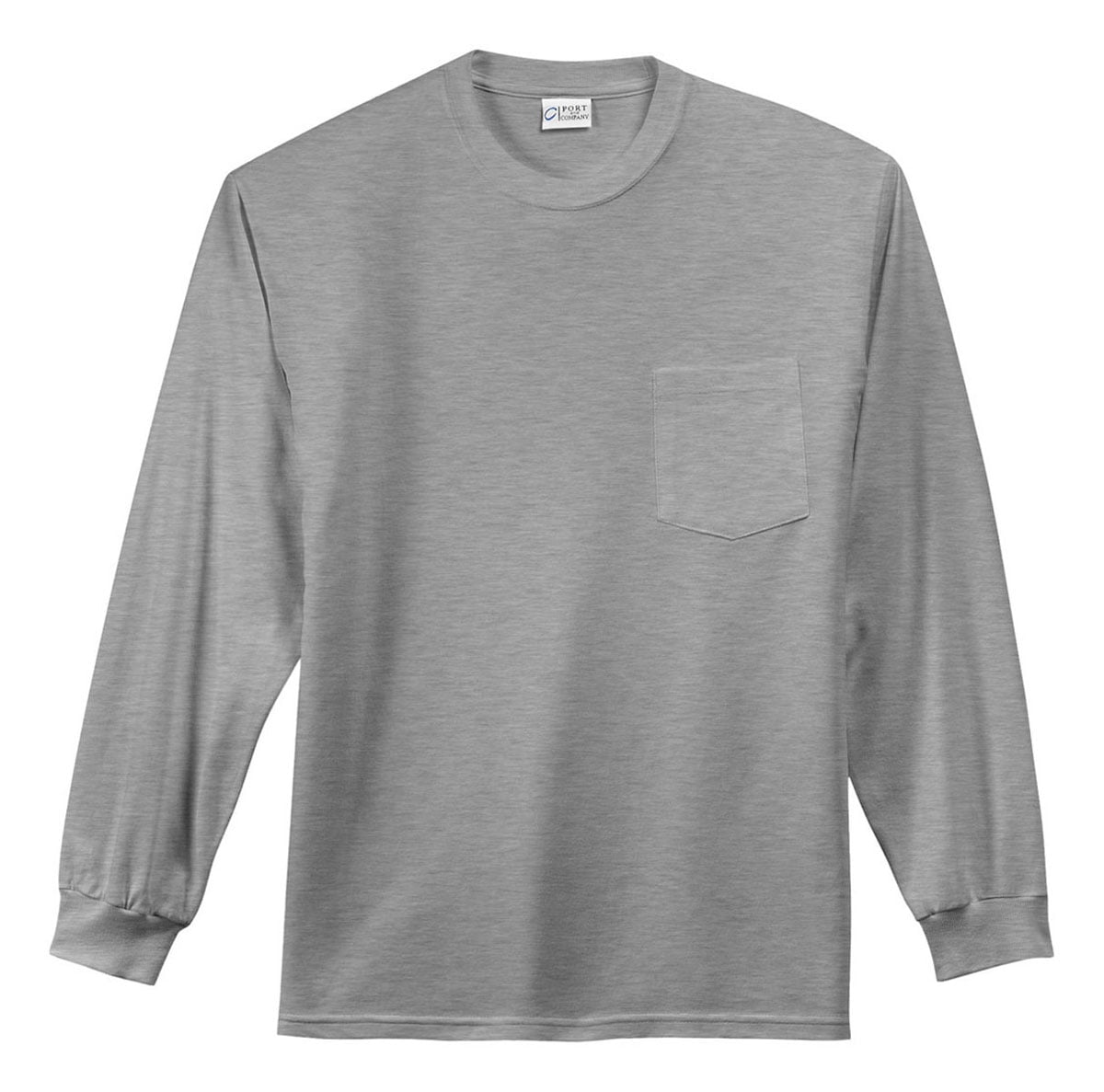 Port & Company Men's Long-Sleeve Versatile Pocket T-Shirt