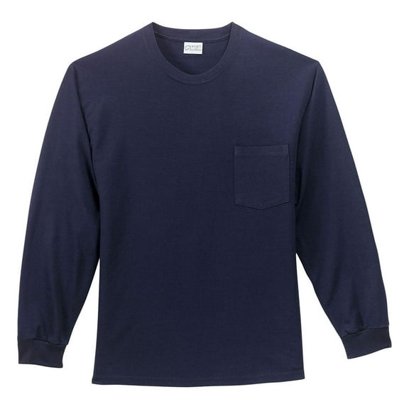 Port & Company Men's Long-Sleeve Versatile Pocket T-Shirt