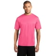 thumbnail image 1 of Port & Co Adult Male Men Plain Short Sleeves T-Shirt Neon Pink Medium, 1 of 2