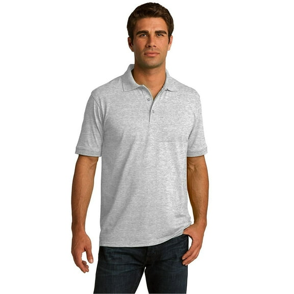 Port & Company Men’s Polo T Shirts Short Sleeve Cotton Casual Golf Sport Uniform