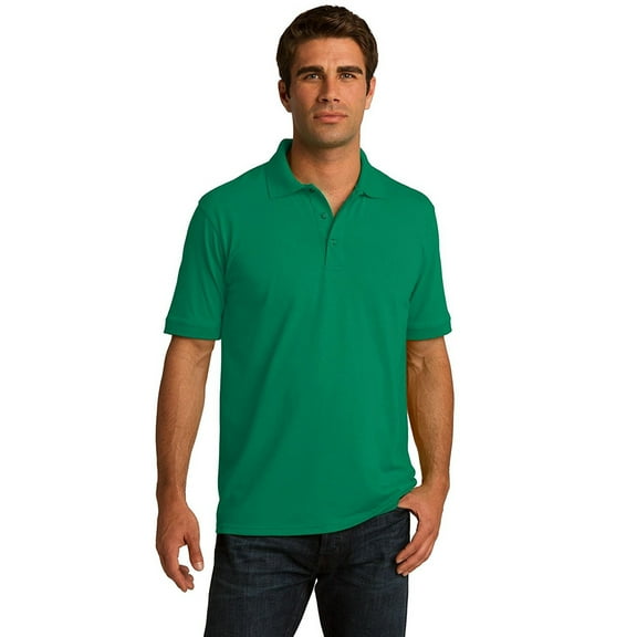 Port & Company Men’s Polo T Shirts Short Sleeve Cotton Casual Golf Sport Uniform