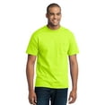 thumbnail image 1 of Port & Company Men's Tall 50/50 Cotton/Poly T Shirt with 2XLT Safety Green, 1 of 2