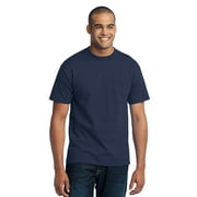 Port & Company Men's Tall 50/50 Cotton/Poly T-Shirt with Pocket PC55PT