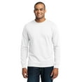 thumbnail image 1 of Port & Company Men's Tall Long Sleeve 50/50 Cotton/Poly T-Shirt PC55LST, 1 of 3