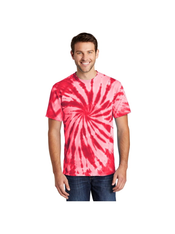 mpany Men's Tie-Dye Cotton Short Sleeve T-Shirt Red Large