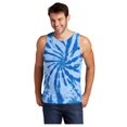 thumbnail image 1 of Port & Company Men's Tie-Dye Sleeveless Tank Top Royal 4X-Large, 1 of 4