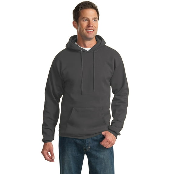 Port & Company Men's Ultimate Pullover Hooded Sweatshirt 3XL Charcoal