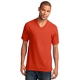 thumbnail image 1 of Port & Company Men's V-Neck Rib Knit Collar Stylish Tee Shirt, 1 of 2
