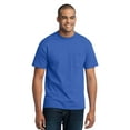 thumbnail image 1 of Port & Company Mens 50/50 Cotton/Poly T-Shirt Pocket, Large, Royal, 1 of 2