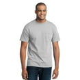 thumbnail image 1 of Port & Company Mens 50/50 Cotton/Poly T-Shirt with Pocket, 4XL, Ash, 1 of 2