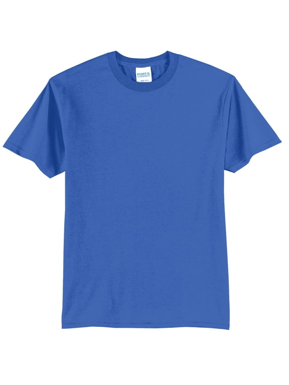 mpany Mens 50/50 Cotton/Poly T-Shirts, 3XLT, Royal
