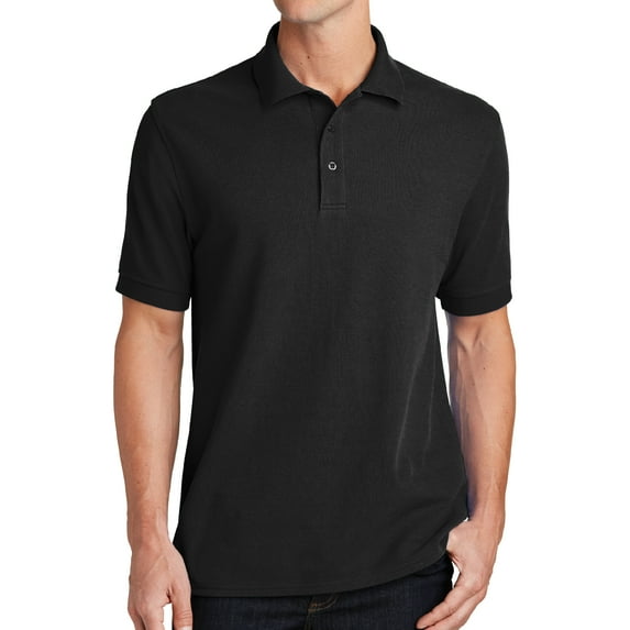 Port & Company Mens Combed Ring Spun Pique Polo Outfit for Men Blank KP1500 Short Sleeve Cotton Uniforming T-Shirt Gifts S-3XL
