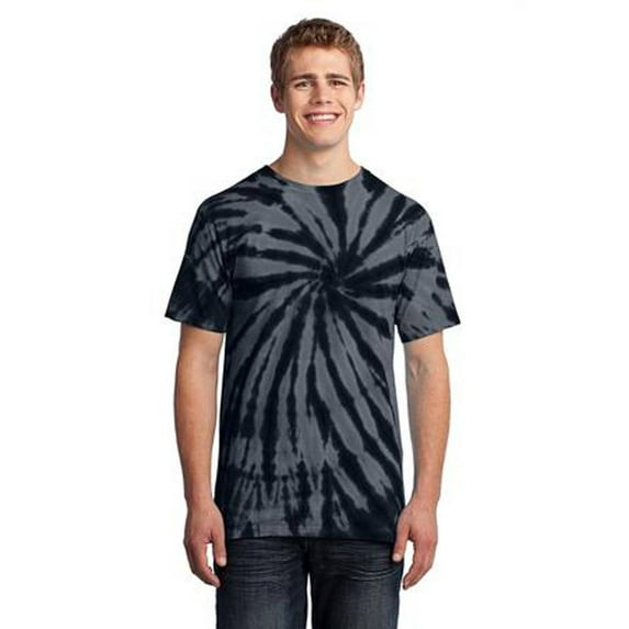 Port & Company Mens Essential Tie-Dye Tee - Black - Medium