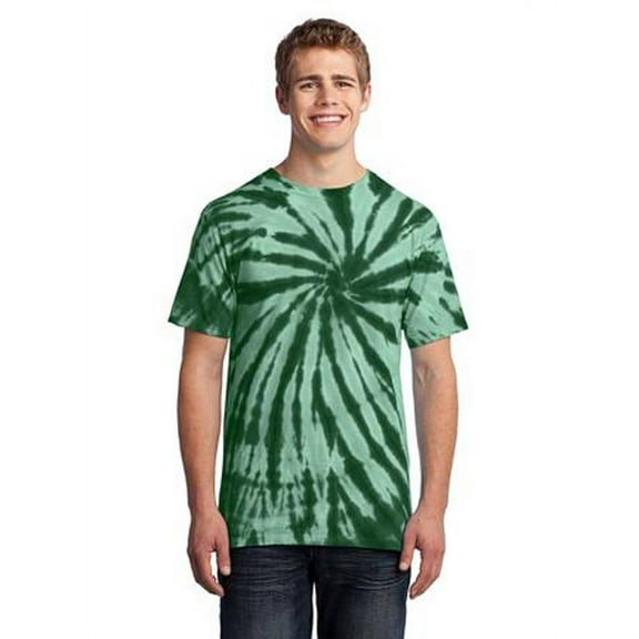 Port & Company Mens Essential Tie-Dye Tee - Forest Green - 2X-Large