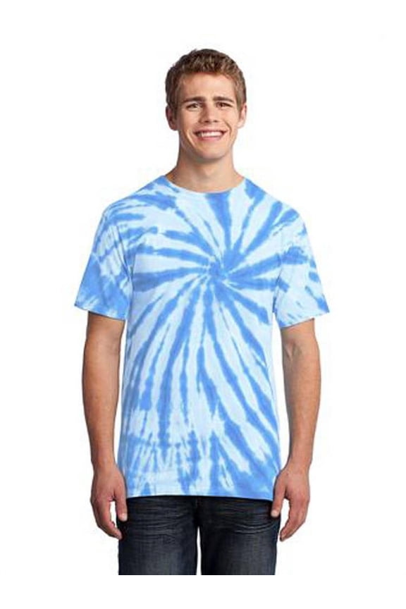 mpany Mens Essential Tie-Dye Tee - Light Blue - Large