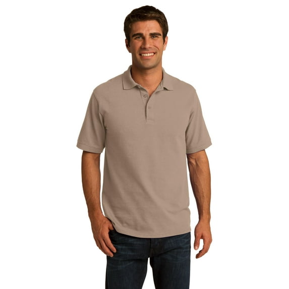 Port & Company Mens KP155 Knit Shirt 50/50 Pique Polo