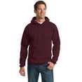thumbnail image 1 of Port & Co Adult Male Men Electric Heather Sweatshirt Maroon 3X-Large Tall, 1 of 3