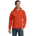 thumbnail image 1 of Port & Company Mens Tall Ultimate Hooded Sweatshirt, Orange, Large Tall, 1 of 3