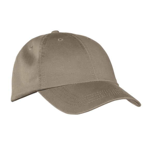 Port  Company Mens Washed Twill Cap One Size Khaki