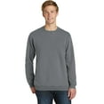 thumbnail image 1 of Port & Company PC098 Beach Wash Garment-Dye Sweatshirt, Pewter, 3XL, 1 of 2