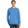 thumbnail image 1 of Port & Company PC098 Beach Wash Garment-Dye Sweatshirt, Tidal Wave, 4XL, Mens Sweatshirts, 1 of 5