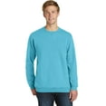 thumbnail image 1 of Port & Company PC098 Beach Wash Garment-Dye Sweatshirt, Tidal Wave, L, 1 of 5