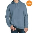 thumbnail image 1 of Port & Company PC098H Beach Wash Garment-Dyed Pullover Hooded Sweatshirt, Denim Blue, S, Mens Hoodies, 1 of 1