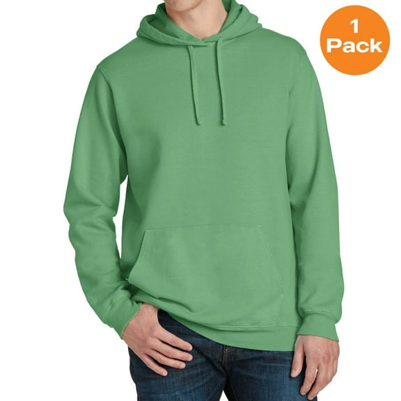 Port & Company PC098H Beach Wash Garment-Dyed Pullover Hooded Sweatshirt, Safari, XL, Sweatshirts & Hoodies