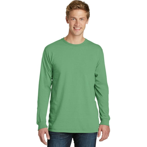 Port & Company PC099LS Mens Pigment-Dyed Long Sleeve Tees, Safari - 2XL