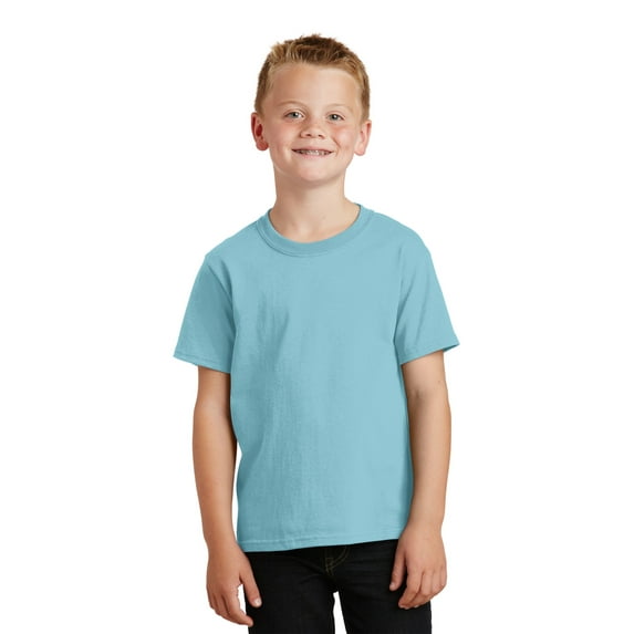 Port & Company PC099Y Youth Beach Wash Garment-Dyed Tee, Mist, XS
