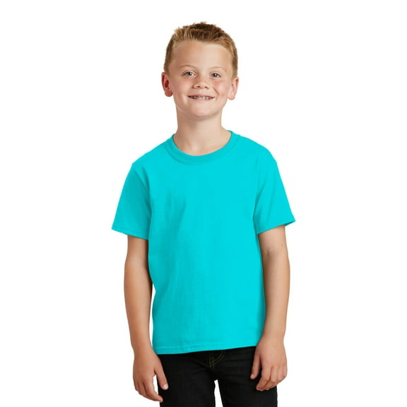 Port & Company PC099Y Youth Beach Wash Garment-Dyed Tee, Pewter, XS, Boys Tshirts